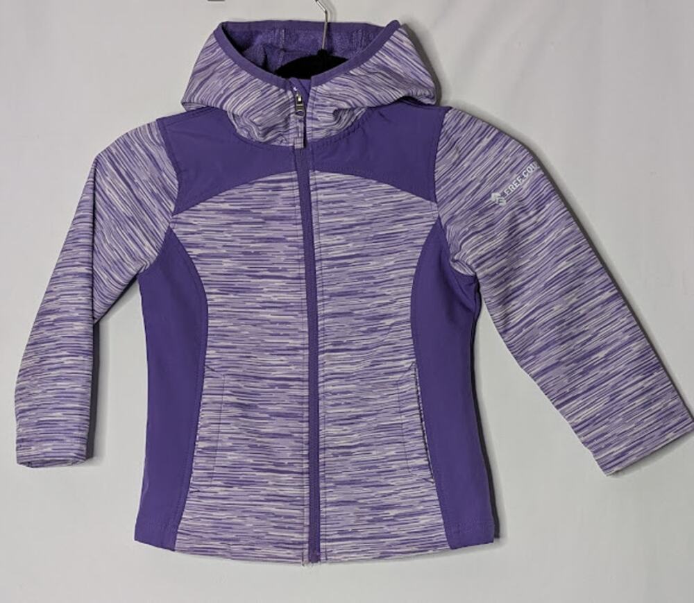 FREE COUNTRY Girls purple white all weather jacket size 5/6 Gorpcore Outdoorsy